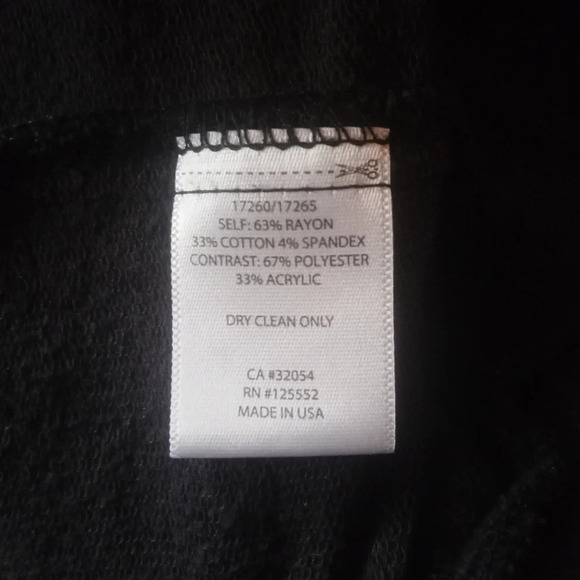 Anthropologie Dolan Santiam Open Front Cardigan Black Blue Size Small - Picture 8 of 8